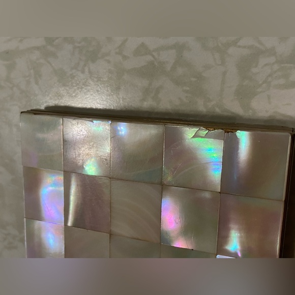 MAKE AN OFFER 🍒 Vintage Mother of Pearl Cigarette Case #9374 - Picture 9 of 11